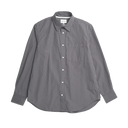 Algot Poplin Stripe Shirt - Graphite