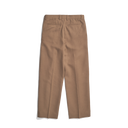 Benn Relaxed Cavalry Cotton Wool Pleated Trouser - Oak