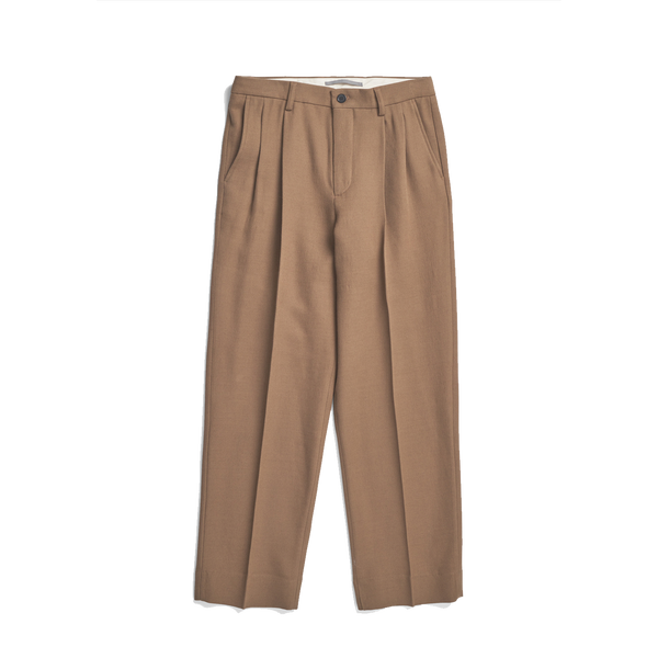 Norse Projects Benn Relaxed Cavalry Cotton Wool Pleated Trouser