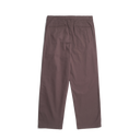 Benn Relaxed Twill Pleated Trouser - Seal Brown