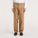 Benn Relaxed Twill Pleated Trouser - Utility Khaki