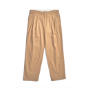 Benn Relaxed Twill Pleated Trouser - Utility Khaki