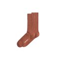 Bjarki Neps Wool Rib Sock - Golden Orange
