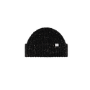 Donegal Wool Rib Beanie - Charcoal Melange