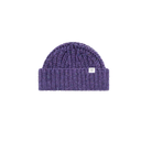 Donegal Wool Rib Beanie - Corsican Violet
