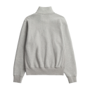 Flossli Relaxed Cotton Wool Half Zip Sweatshirt - Grey Melange