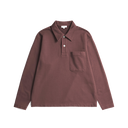 Fraser Relaxed Loopback Polo - Mahogany