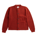 Gullverket Cotton Wool Rib Cardigan - Cowhide