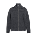 Hagen Cotton Wool Jacket  - Dark Grey Melange