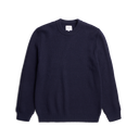 Henning Cotton Wool Rib Sweater - Dark Navy