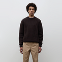 Henning Cotton Wool Rib Sweater - Darkest Purple