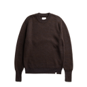 Henning Cotton Wool Rib Sweater - Darkest Purple