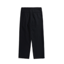 Hestur Relaxed Cotton Linen Twill Pleated Trouser - Dark Navy