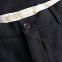 Hestur Relaxed Cotton Linen Twill Pleated Trouser - Dark Navy