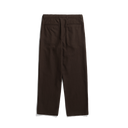 Hestur Relaxed Cotton Linen Twill Pleated Trouser - Brown