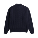Hirtshals Bubble Rib Knit Crewneck - Dark Navy