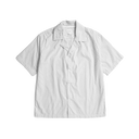 Mads Poplin Stripe S/S Shirt - Ecru
