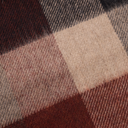 Norse Moon Merino Lambswool Checked Scarf - Espresso
