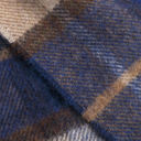 Norse Moon Merino Lambswool Checked Scarf - Estate Blue