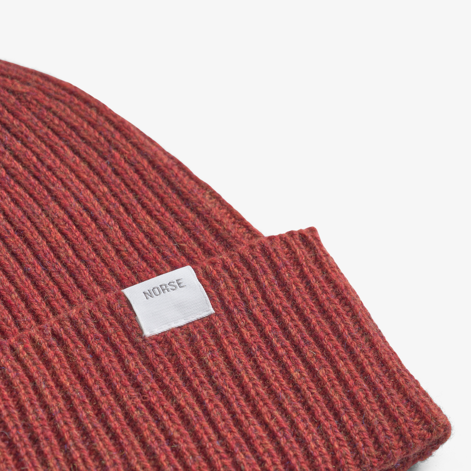 Norse Projects Standard Merino Lambswool Beanie - Brick – Stomping