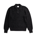 Swanfolk Tech Merino Waffle Polo - Charcoal Melange