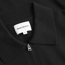 Tech Merino Crepe Polo - Black