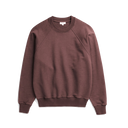 Tyr Relaxed Organic Loopback Raglan Crew - Mahogany