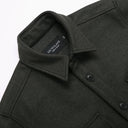 OUTCLASS Olive Wool Overshirt OLIVE
Stay warm this season in the Grey Wool Overshirt. Crafted from recycled melton wool from Italy, this overshirt offers superior comfort and durability. It features two single-welt hand pockets, two breast pockets, and is finished with corozo nut buttons. 
75% Recycled Wool, 25% NylonMade in Canada