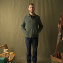 Plaid Wool Zip Overshirt - Olive
