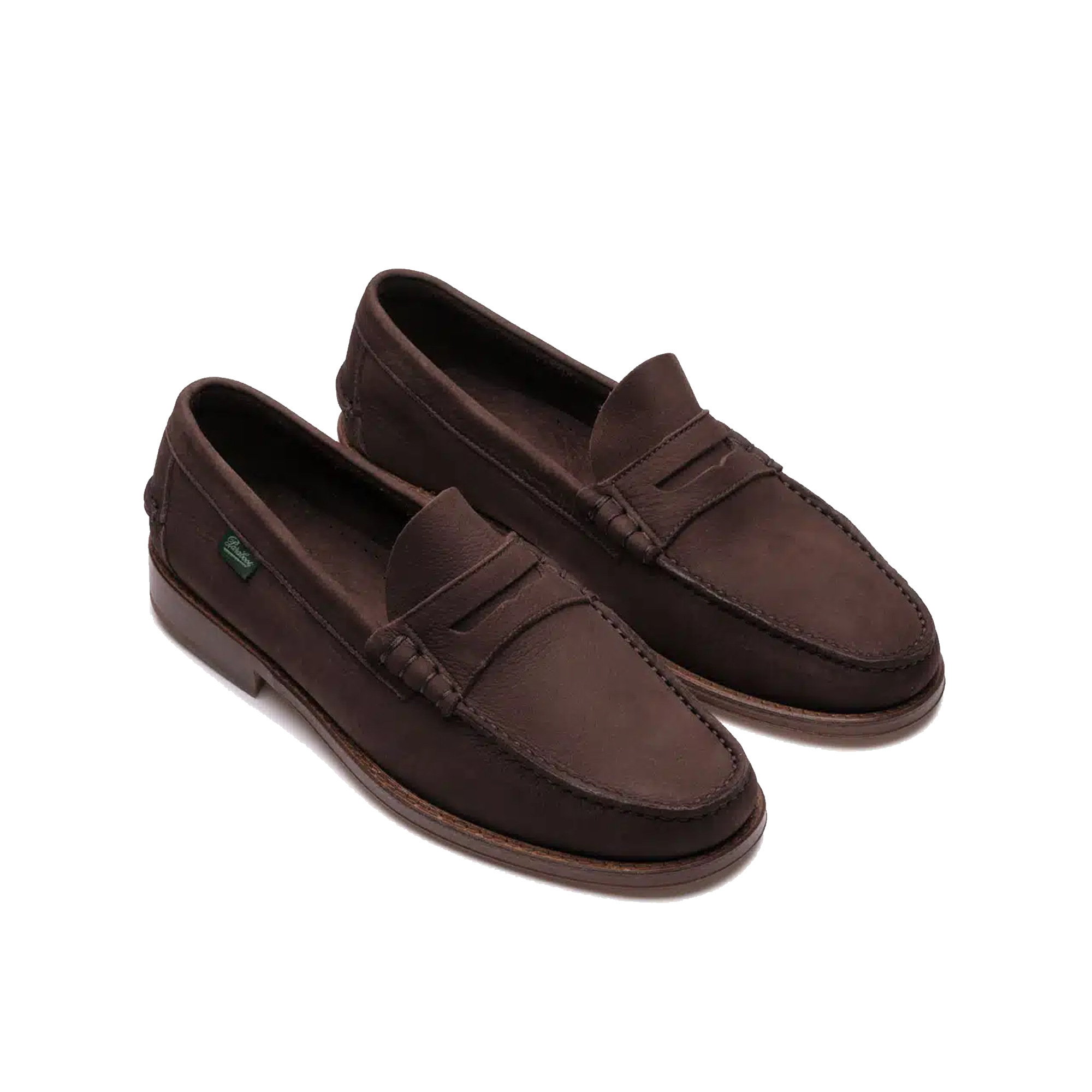 Paraboot Coraux Loafer - Taurillon Nub Chocolate – Stomping Ground
