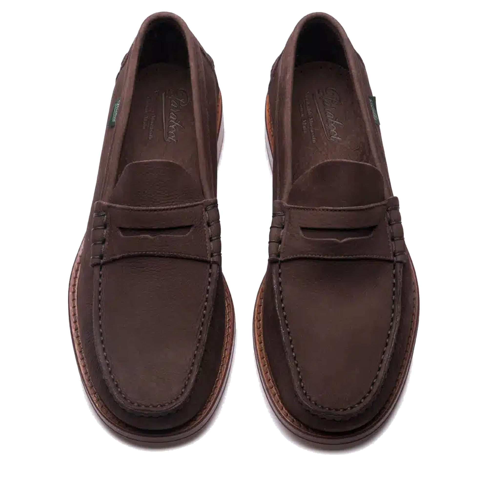 Paraboot Coraux Loafer - Taurillon Nub Chocolate – Stomping Ground