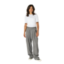 Pintuck Wide Trousers - Grey