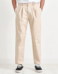 Pleat Trousers - Cotton Twill