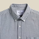 Brushed Oxford Stripe - Black