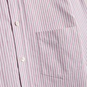 Brushed Oxford Stripe - Bordeaux