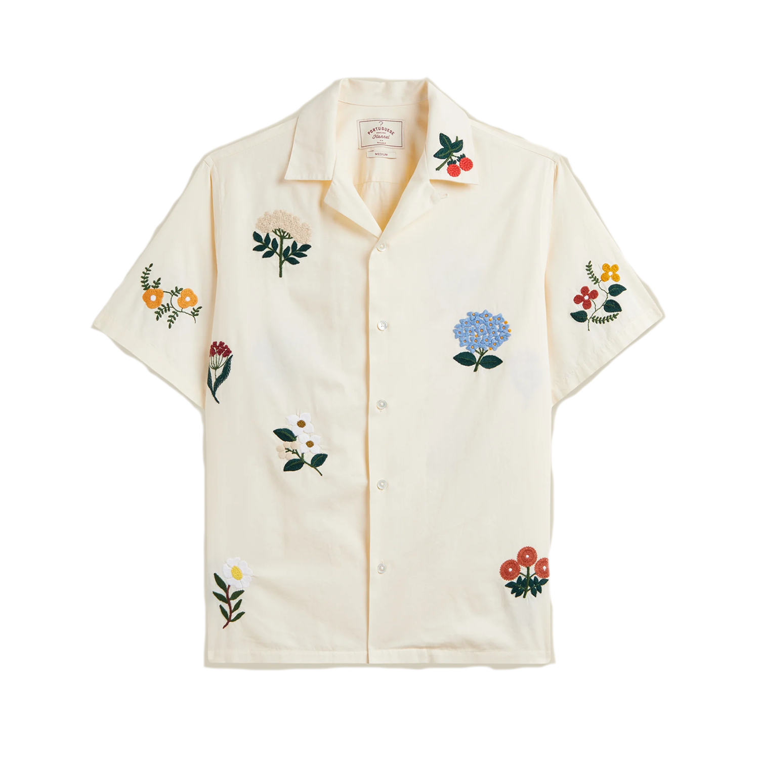 Portuguese Flannel Embroidery Flowers - Ecru – Stomping Ground