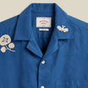 Embroidery Nature Rami - Blue
