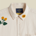 Embroidery Flannel Shirt - Ecru
