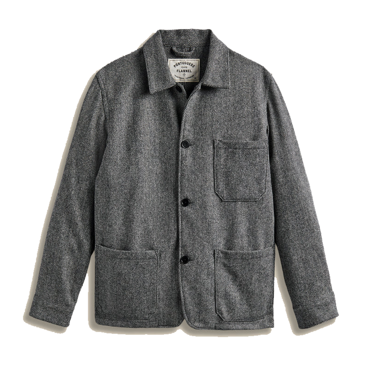 Portuguese Flannel Labura Herringbone Wool - Grey – Stomping Ground
