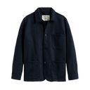 Labura Wool Herringbone - Navy