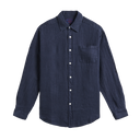Long Sleeve Linen - Navy