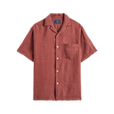 Linen Camp Collar - Bordeaux