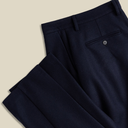 Single Pleat Trousers - Navy