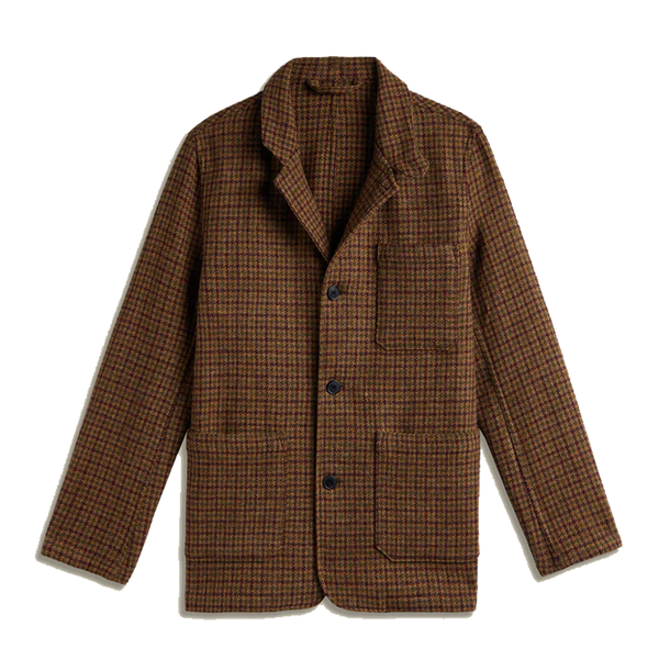 Portuguese Flannel Working Blazer Wool - Pied Poule – Stomping Ground