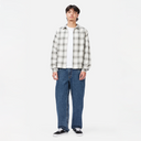 Premium Flannel Shirt - Light Gray