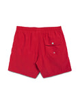 Solid Red Swim Trunk