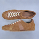 1714S - German Military Trainer - Cognac Suede