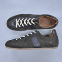 1714S - German Military Trainer - Dark Brown Suede