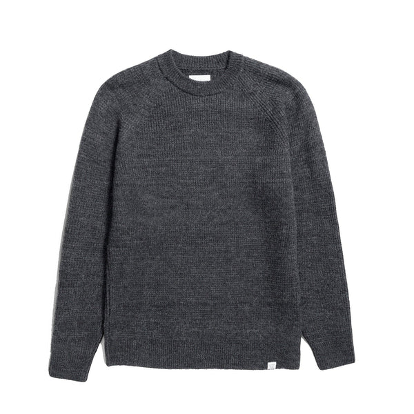 Norse Projects Roald Cotton Wool - Dark Grey Melange – Stomping Ground