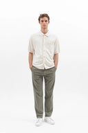 Rollo S/S Cotton Linen Shirt - Kit White